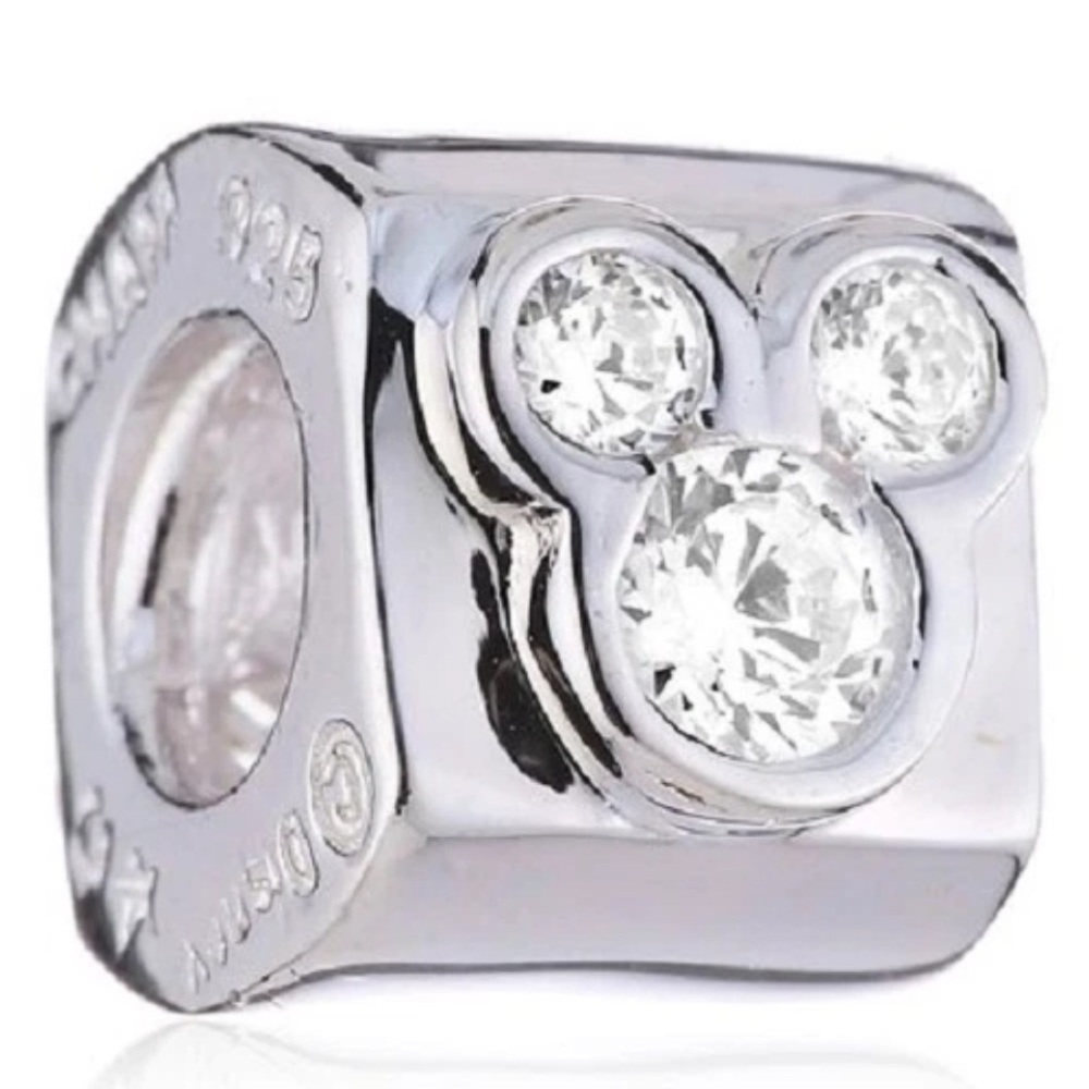 Chamilia Gem Mickey Clear CZ Disney Charm DIS-500A RETIRED - Pandora compatible